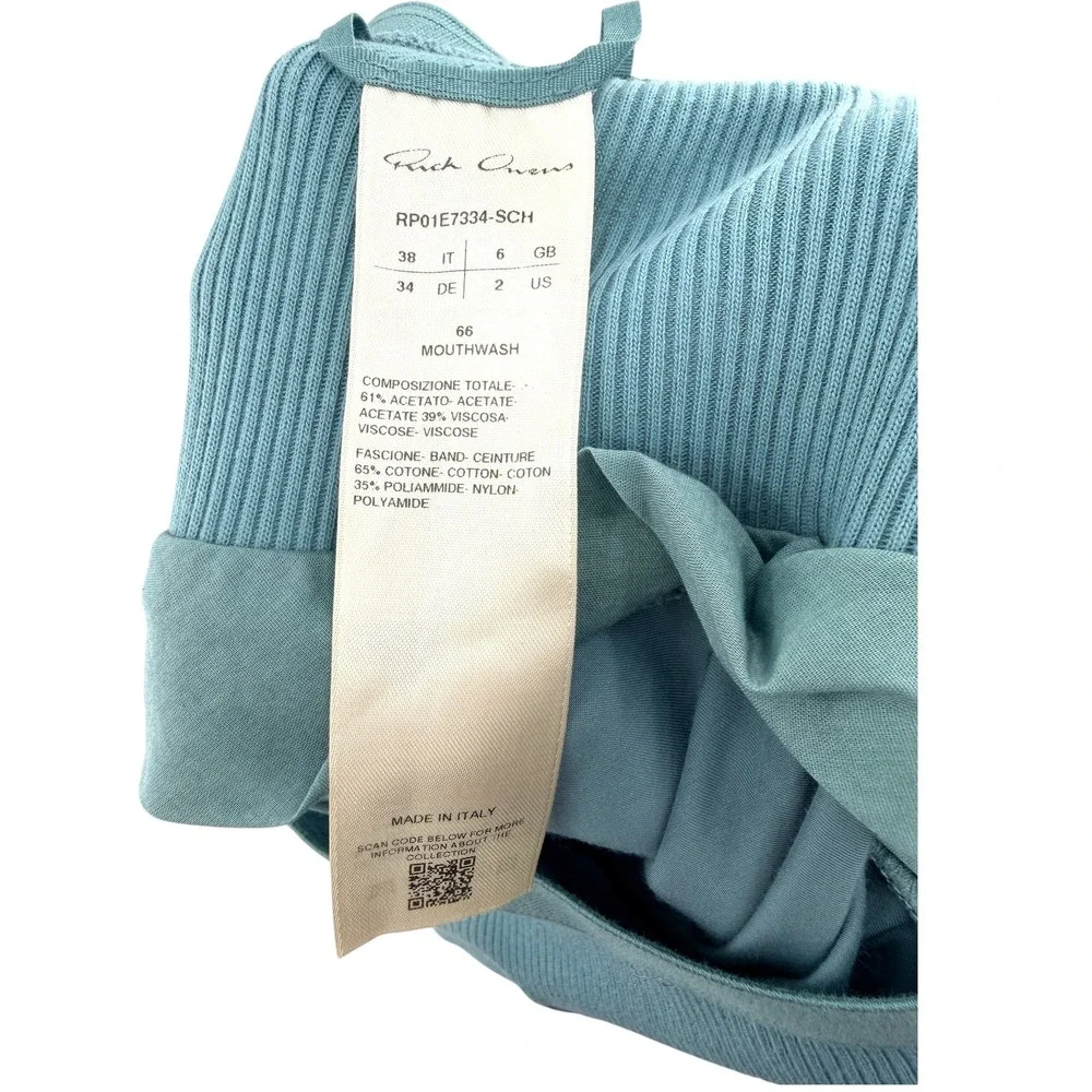 Rick Owens Hollywood SS25 Biker Level Wool Sweater Maxi Skirt Set Mouthwash S
